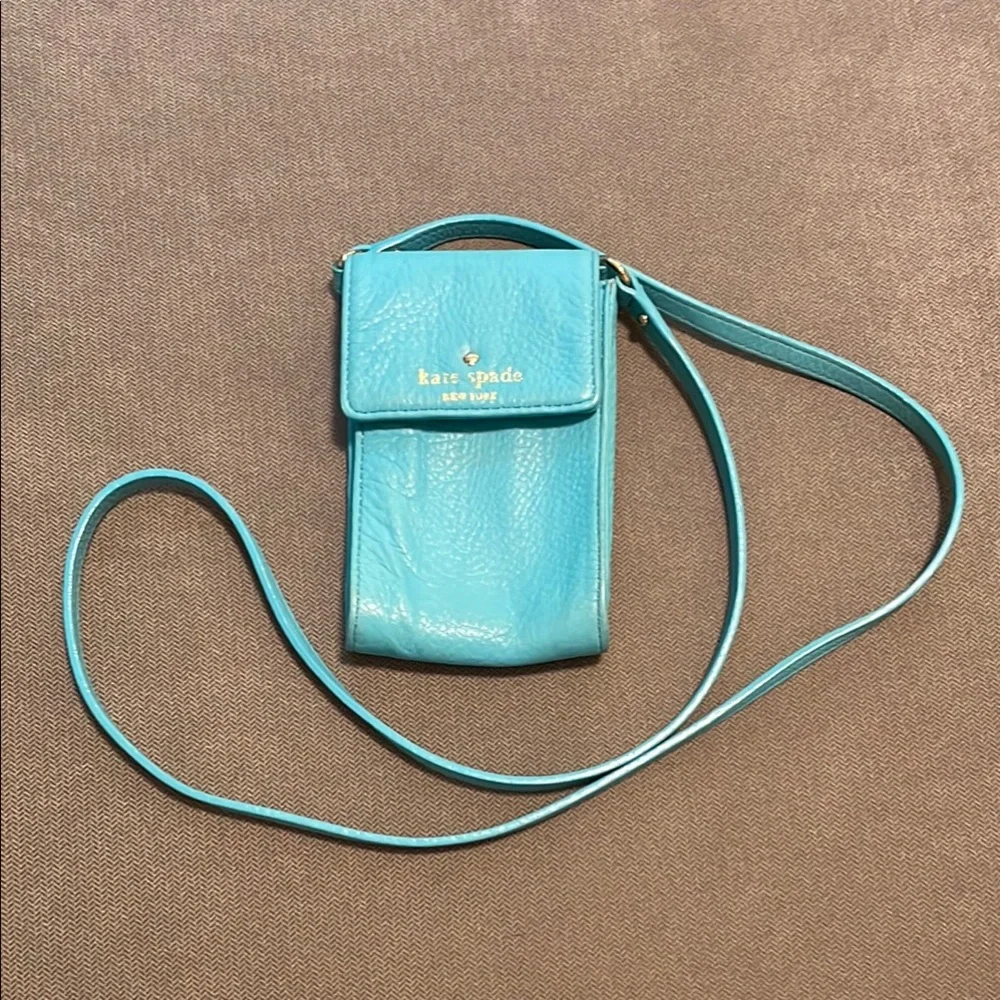 Kate Spade mini bag ♠️ Caribbean blue leather